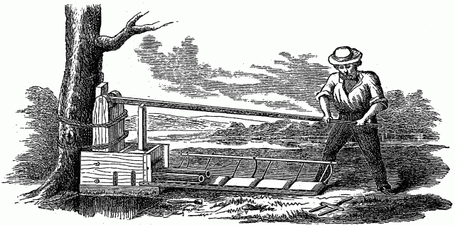 Fig. 44 - CHEAP WOODEN MACHINE. Fig. 44 - CHEAP WOODEN MACHINE.