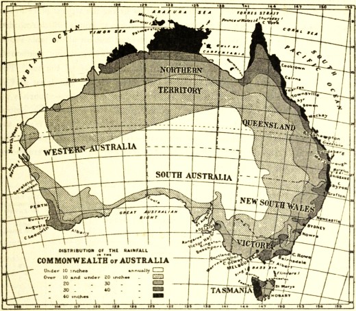 DISTRIBUTION OF THE RAINFALL OF THE COMMONWEALTH of