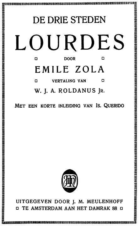 Oorspronkelijke titelpagina.