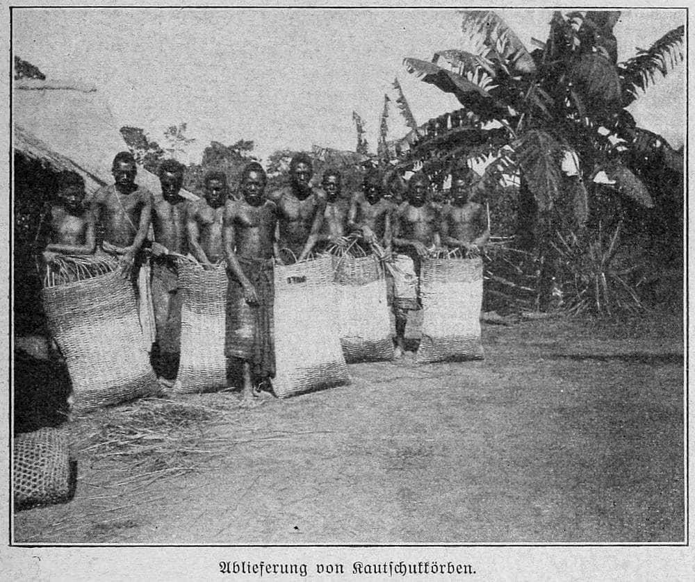 Ablieferung von Kautschukkörben