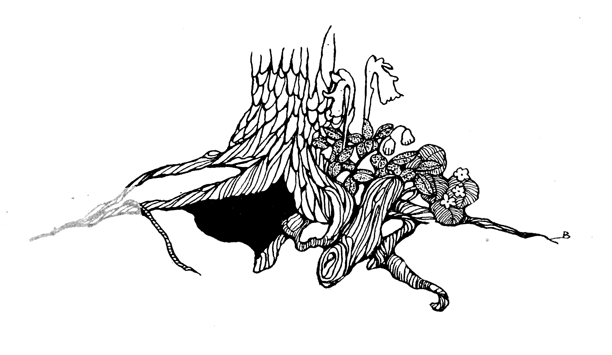 tree trunk with flowers